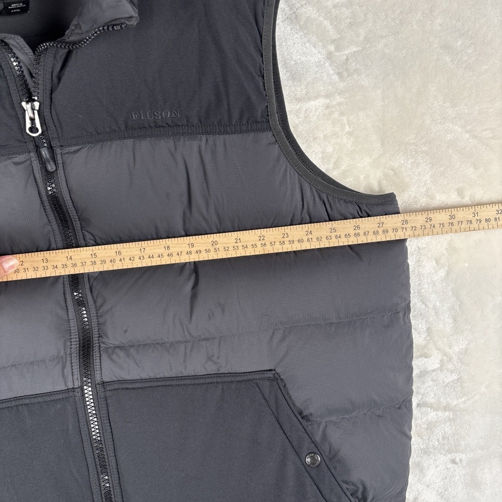 Filson Featherweight Goose Down Puffer Vest Mens XXXL Full Zip Quilted Pockets - Picture 5 of 10